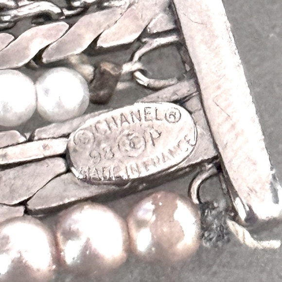 ✨Rare Stunning 1920’s Style Vintage Art Deco CHANEL Silver Choker Necklace 💥 - Picture 14 of 17